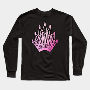 Pink Crown Long Sleeve T-Shirt